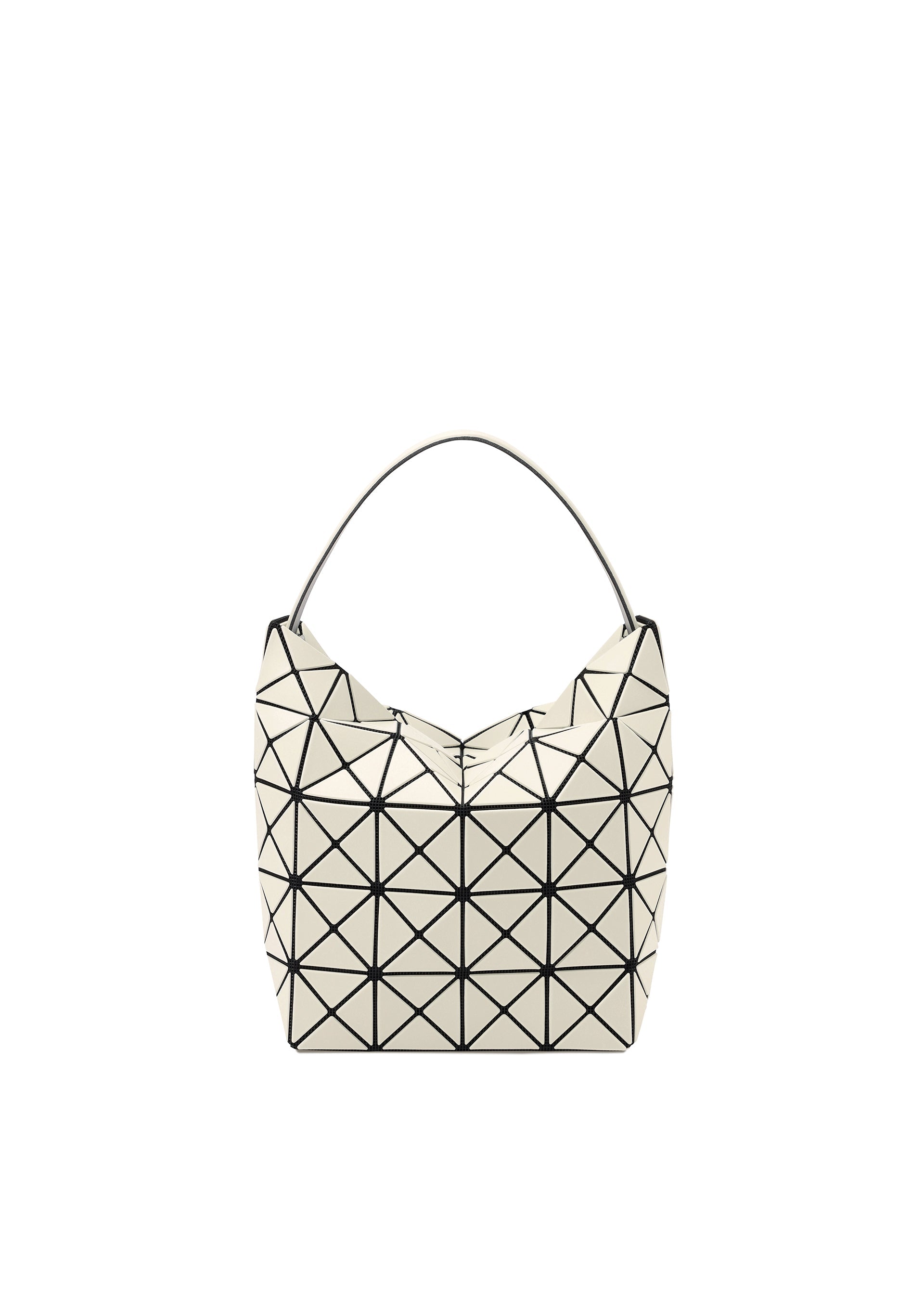 A product shot of the BAO BAO ISSEY MIYAKE VALLEY 0 in ecru.