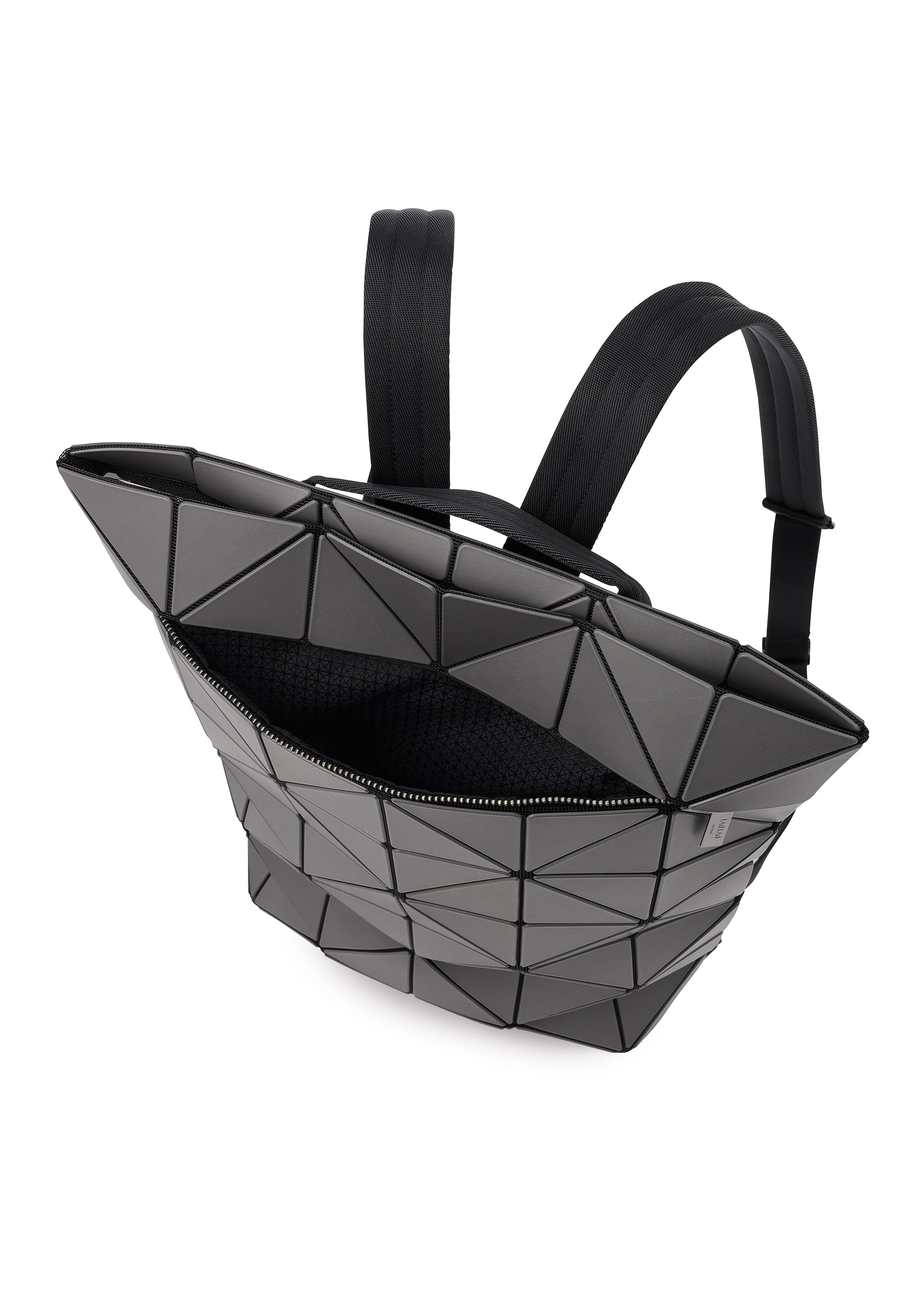 A detail shot of the BAO BAO ISSEY MIYAKE BLOCKY backpack.