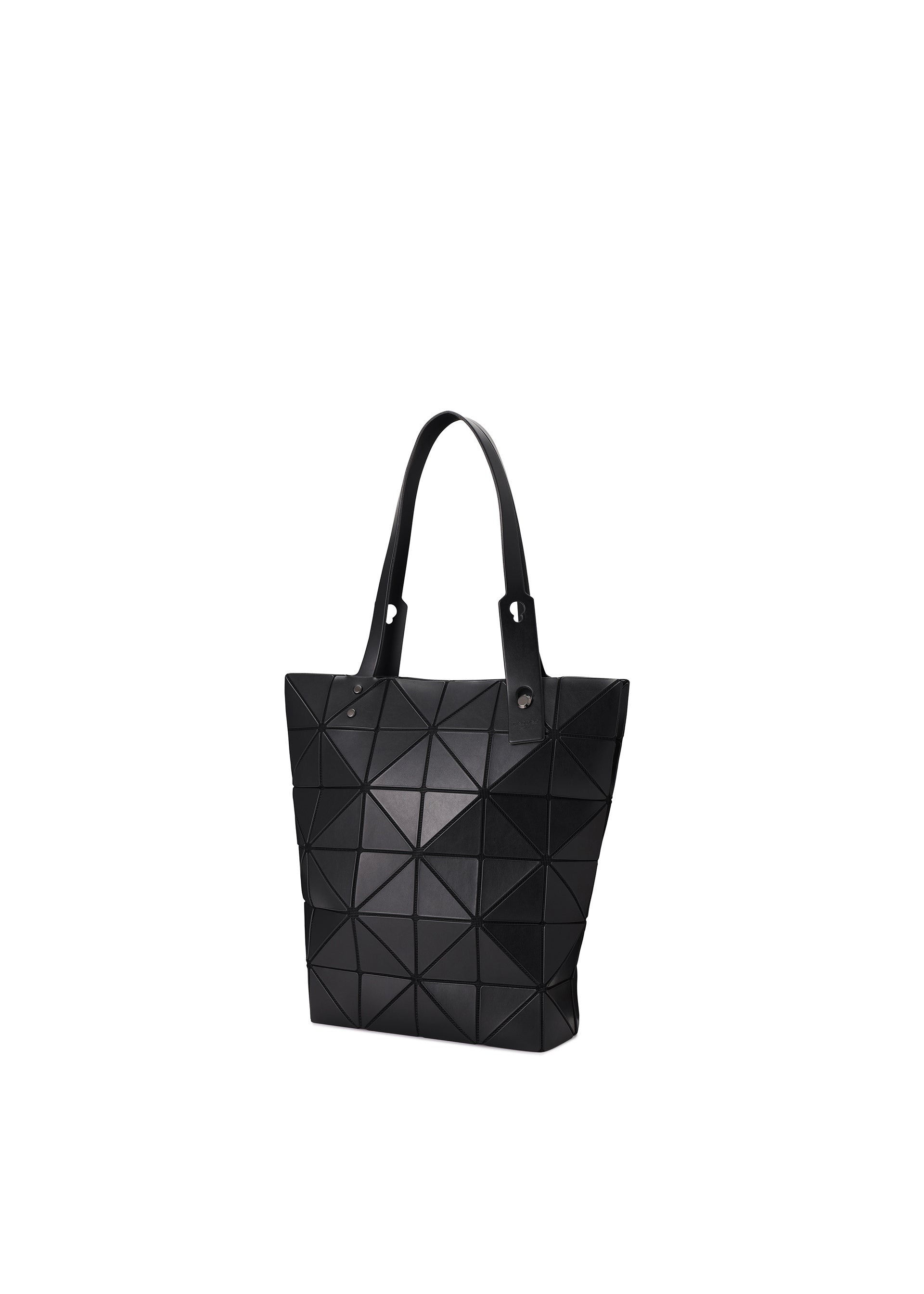 A detail shot of the BAO BAO ISSEY MIYAKE BLOCKY tote.