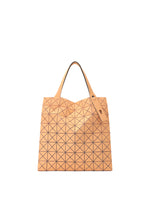 A product shot of the BAO BAO ISSEY MIYAKE PRISM PLUS tote in sherbet orange (30).