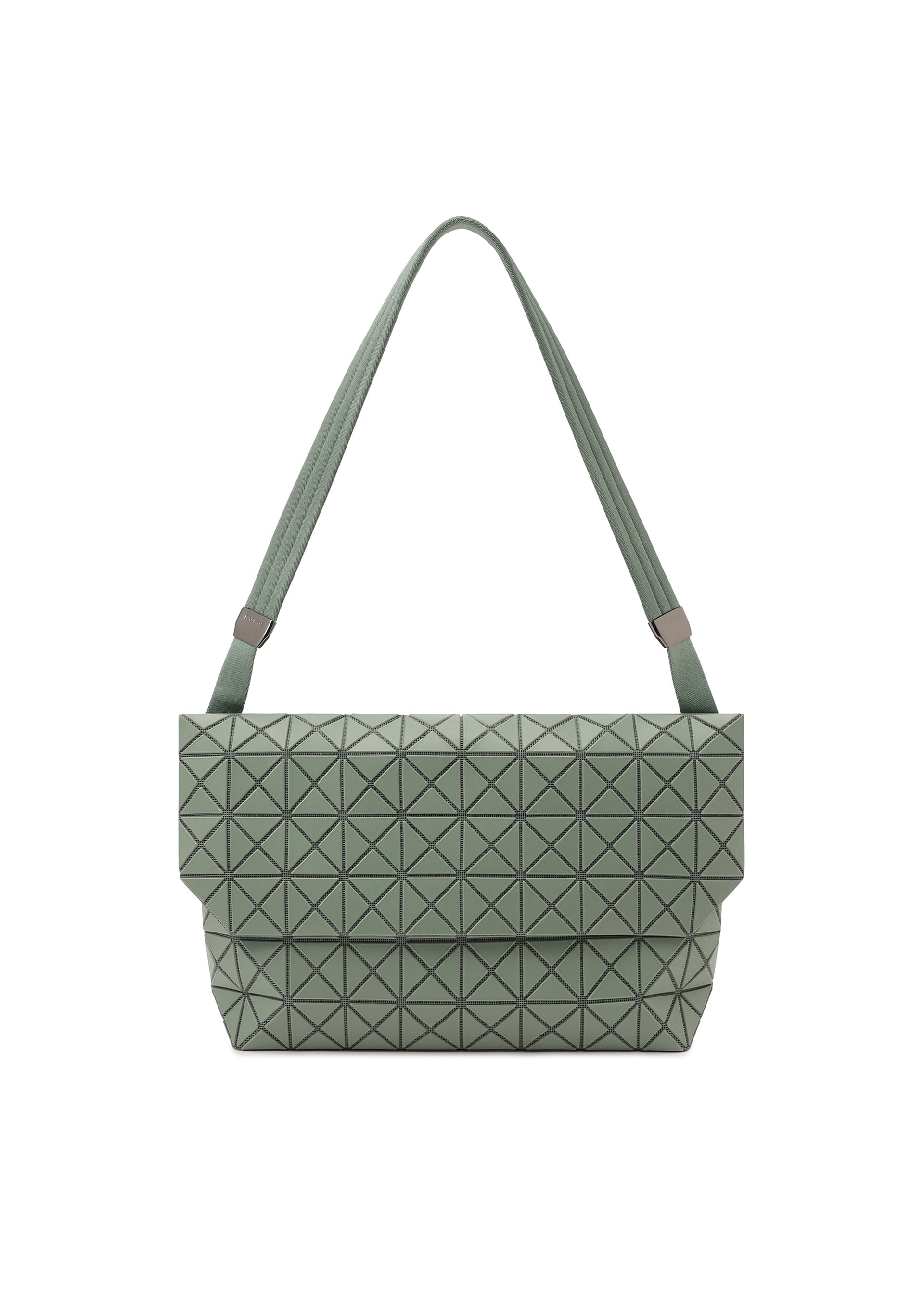 A product shot of the BAO BAO ISSEY MIYAKE PRISM SAC shoulder bag in khaki (65).
