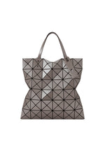 A product shot of the BAO BAO ISSEY MIYAKE LUCENT METALLIC tote in brown silver (90).