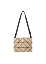 A product shot of the BAO BAO ISSEY MIYAKE LUCENT METALLIC crossbody in beige (41).