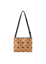 A product shot of the BAO BAO ISSEY MIYAKE LUCENT METALLIC crossbody in light brown (43).