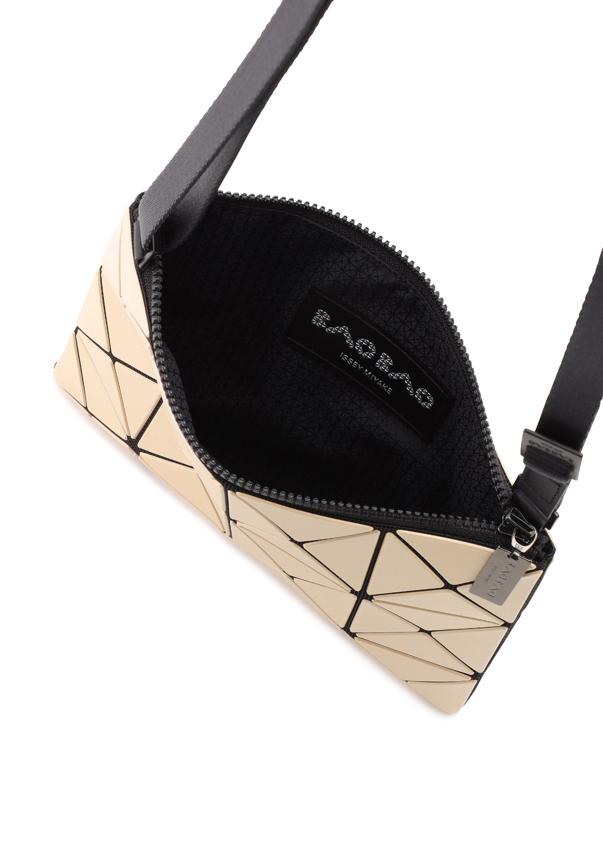 A detail shot of the BAO BAO ISSEY MIYAKE LUCENT METALLIC crossbody.