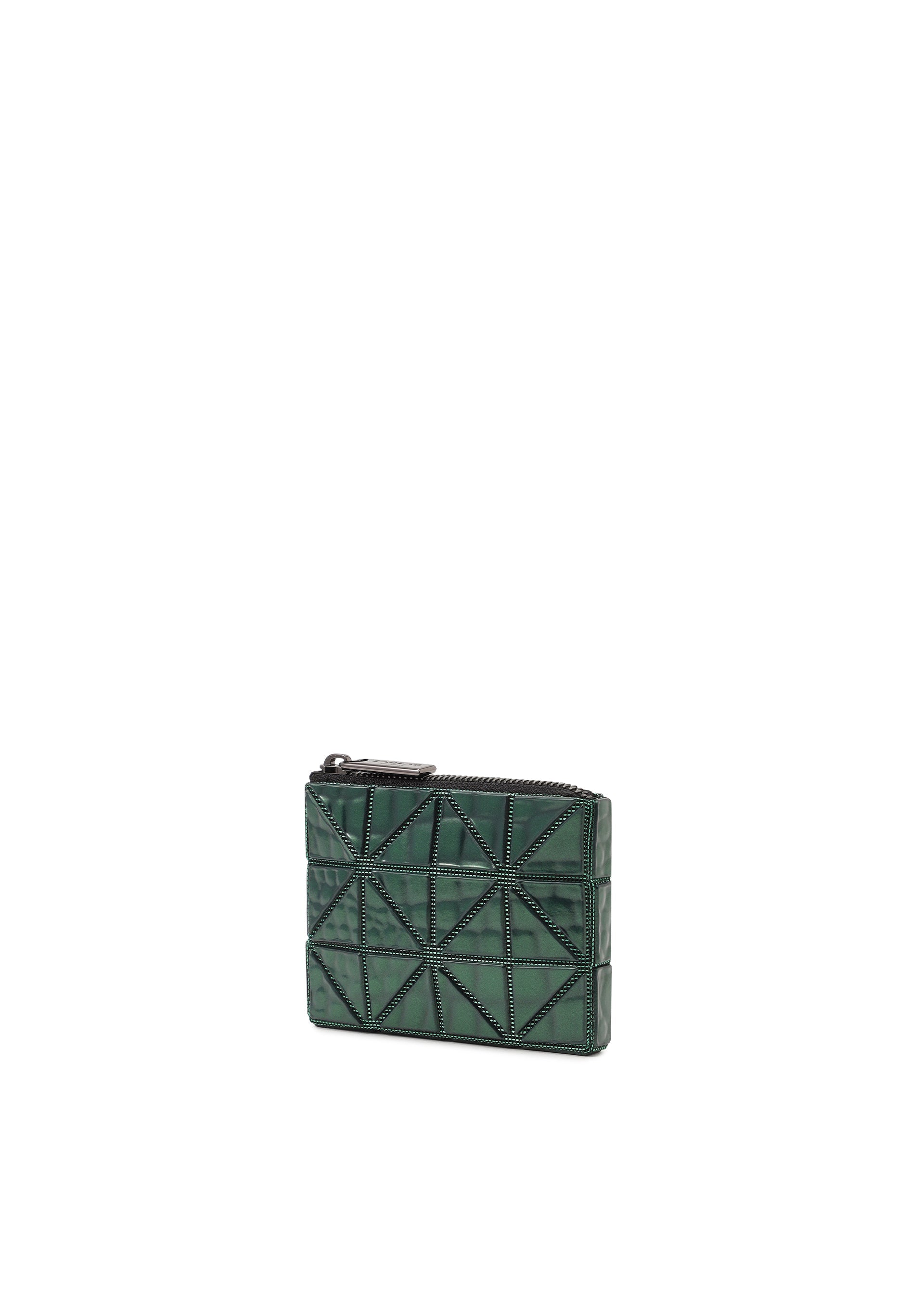 A detail shot of the BAO BAO ISSEY MIYAKE CASSETTE wallet.