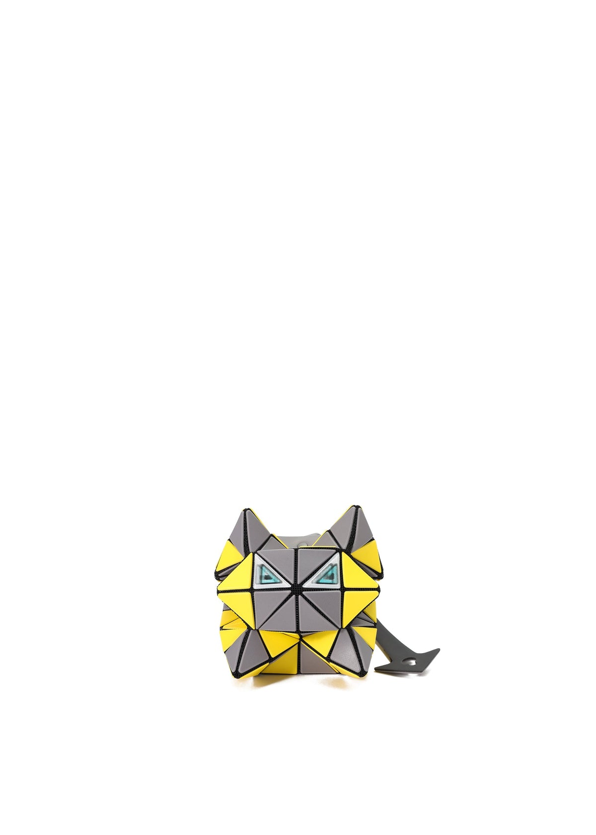 MEOW Hand Bag Dark Grey x Yellow