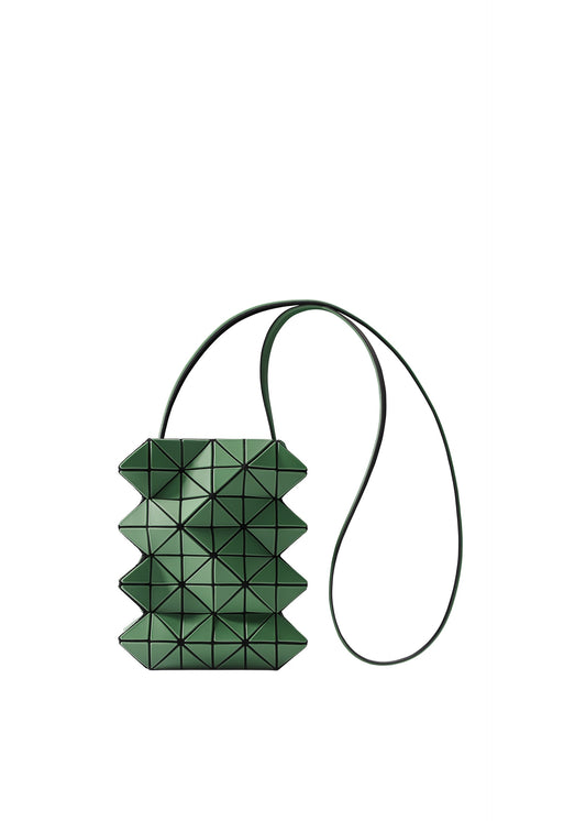 A product shot of the BAO BAO ISSEY MIYAKE GROWTH shoulder bag in forest green (63).