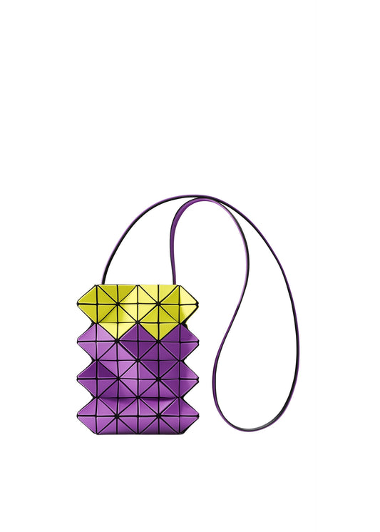 A product shot of the BAO BAO ISSEY MIYAKE GROWTH shoulder bag in yellow x purple (59).