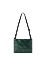 A product shot of the BAO BAO ISSEY MIYAKE META KAIJU crossbody in deep green (66).