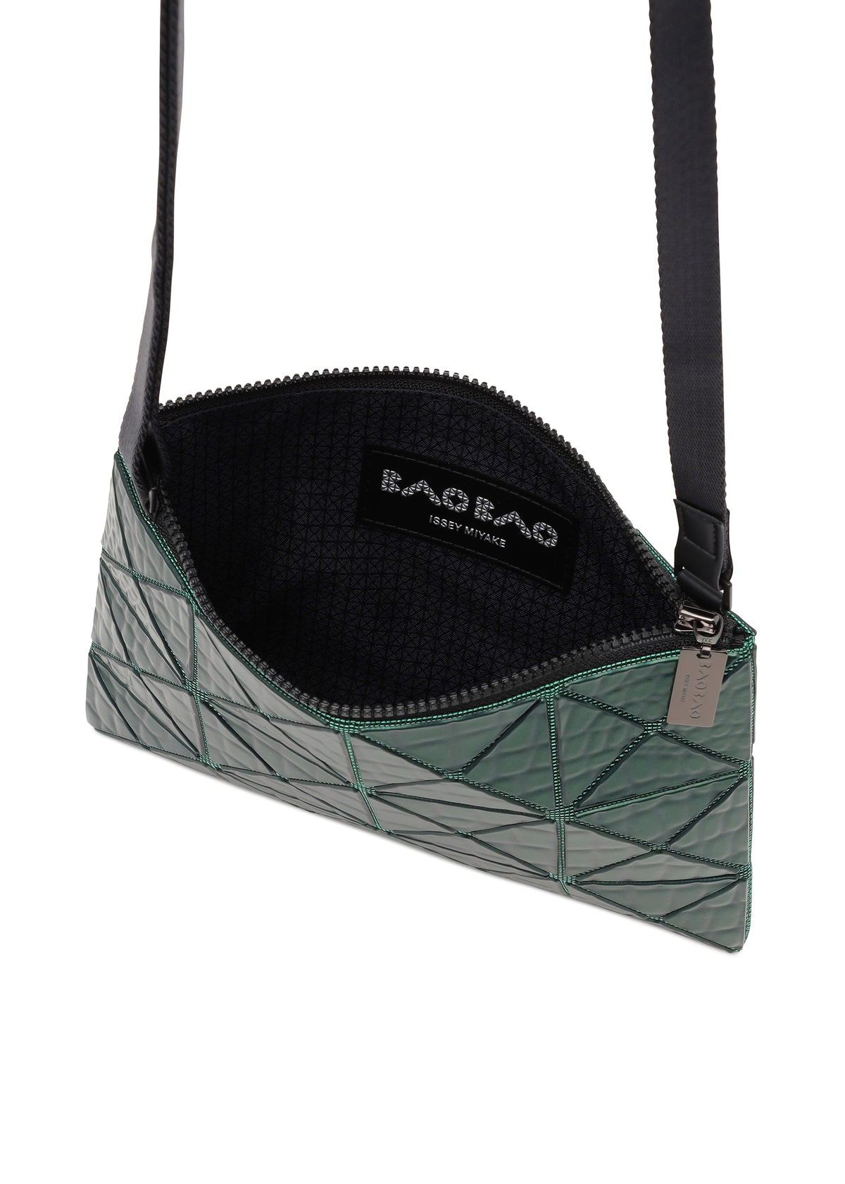 A detail shot of the BAO BAO ISSEY MIYAKE META KAIJU crossbody.