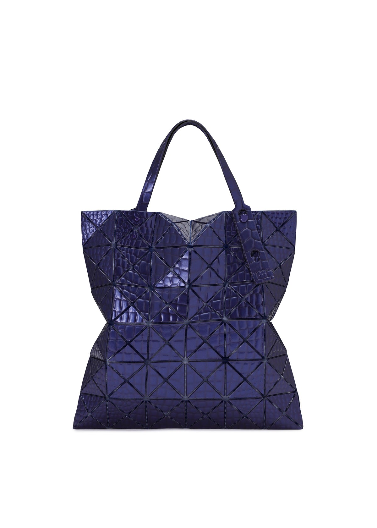 A product shot of the BAO BAO ISSEY MIYAKE META KAIJU tote in blue (72).