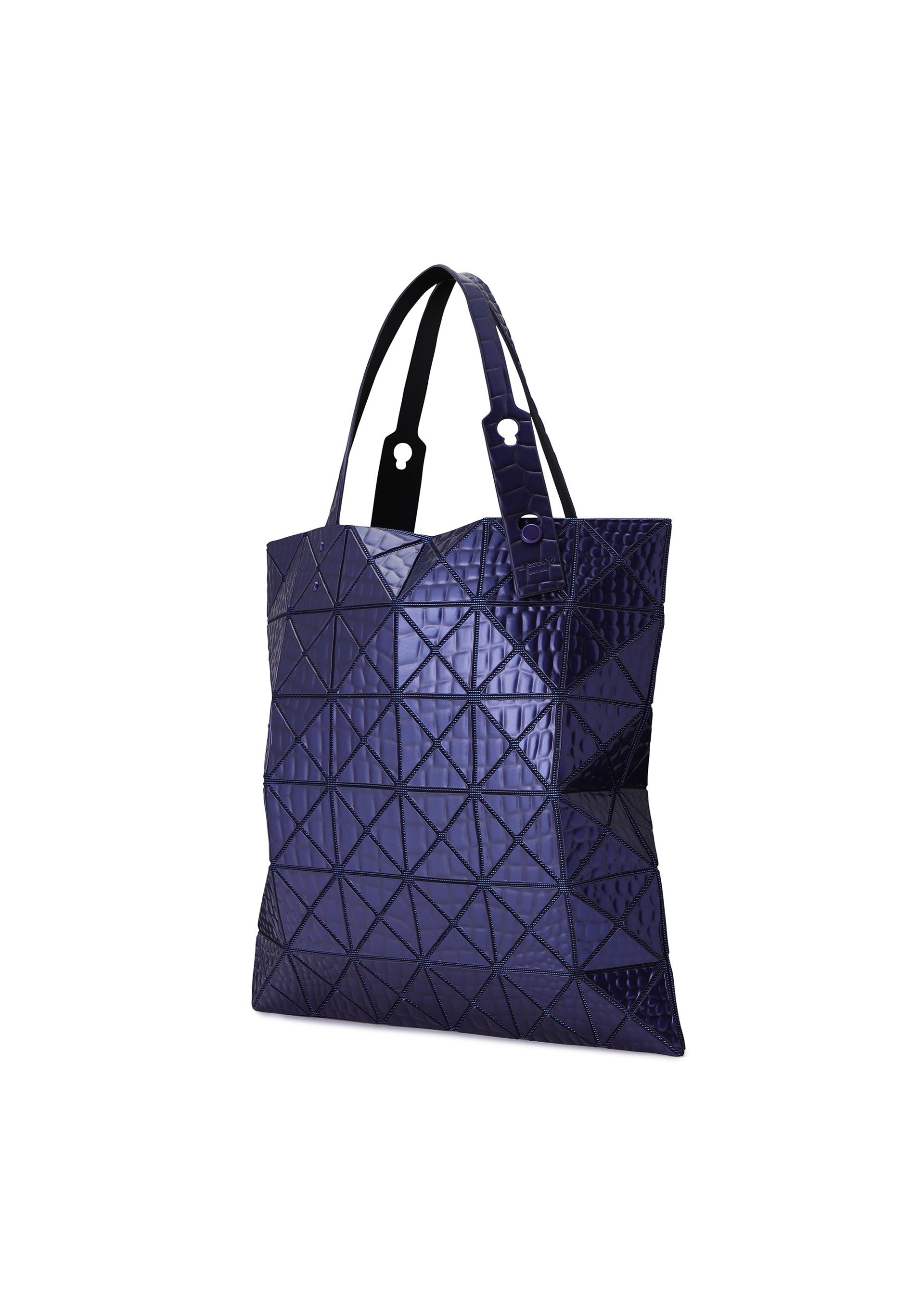 A detail shot of the BAO BAO ISSEY MIYAKE META KAIJU tote.