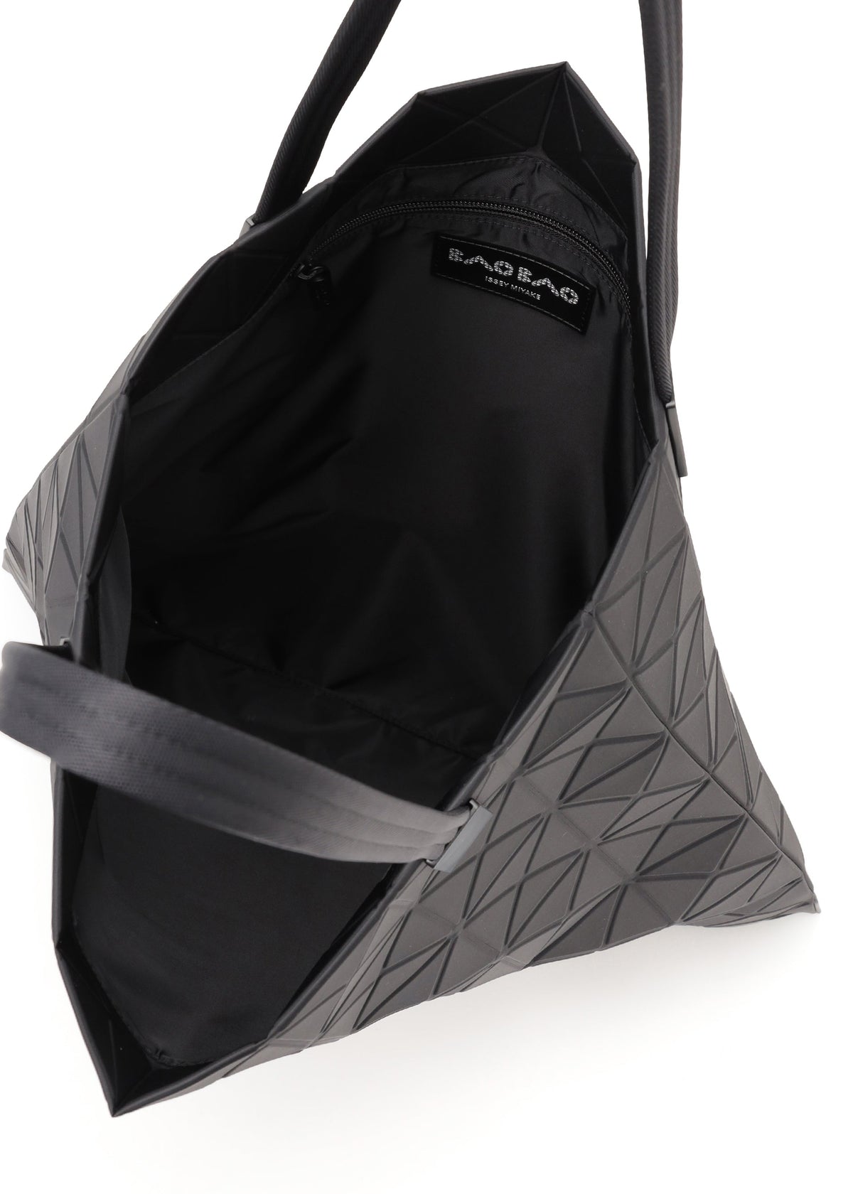 A detail shot of the BAO BAO ISSEY MIYAKE TRACK tote.