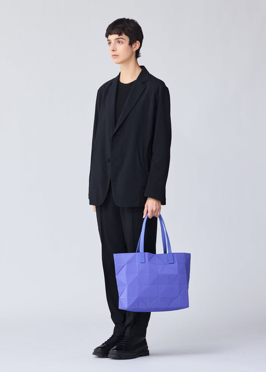 A model wears the BAO BAO ISSEY MIYAKE TRACK 0.