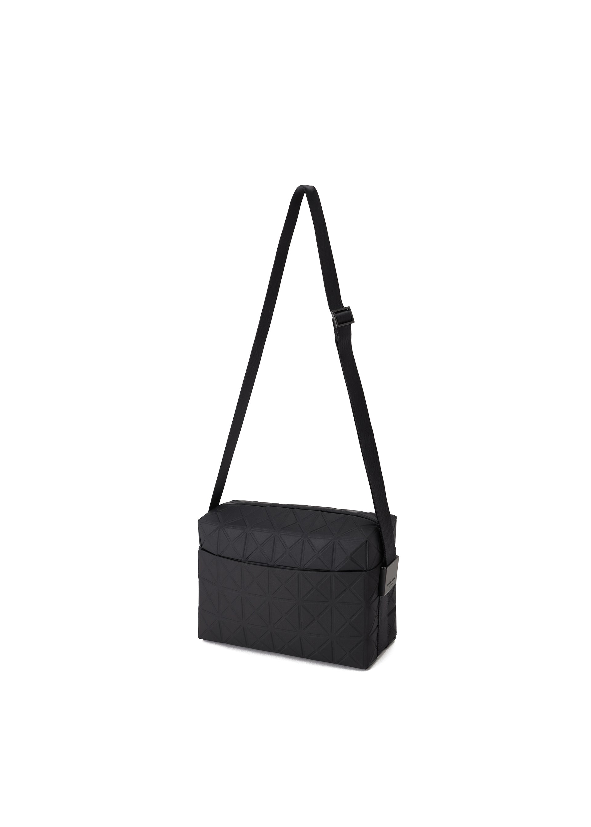 A detail shot of the BAO BAO ISSEY MIYAKE TRACK shoulder bag.