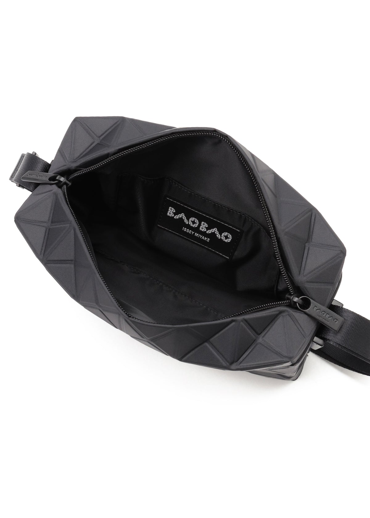 A detail shot of the BAO BAO ISSEY MIYAKE TRACK shoulder bag.