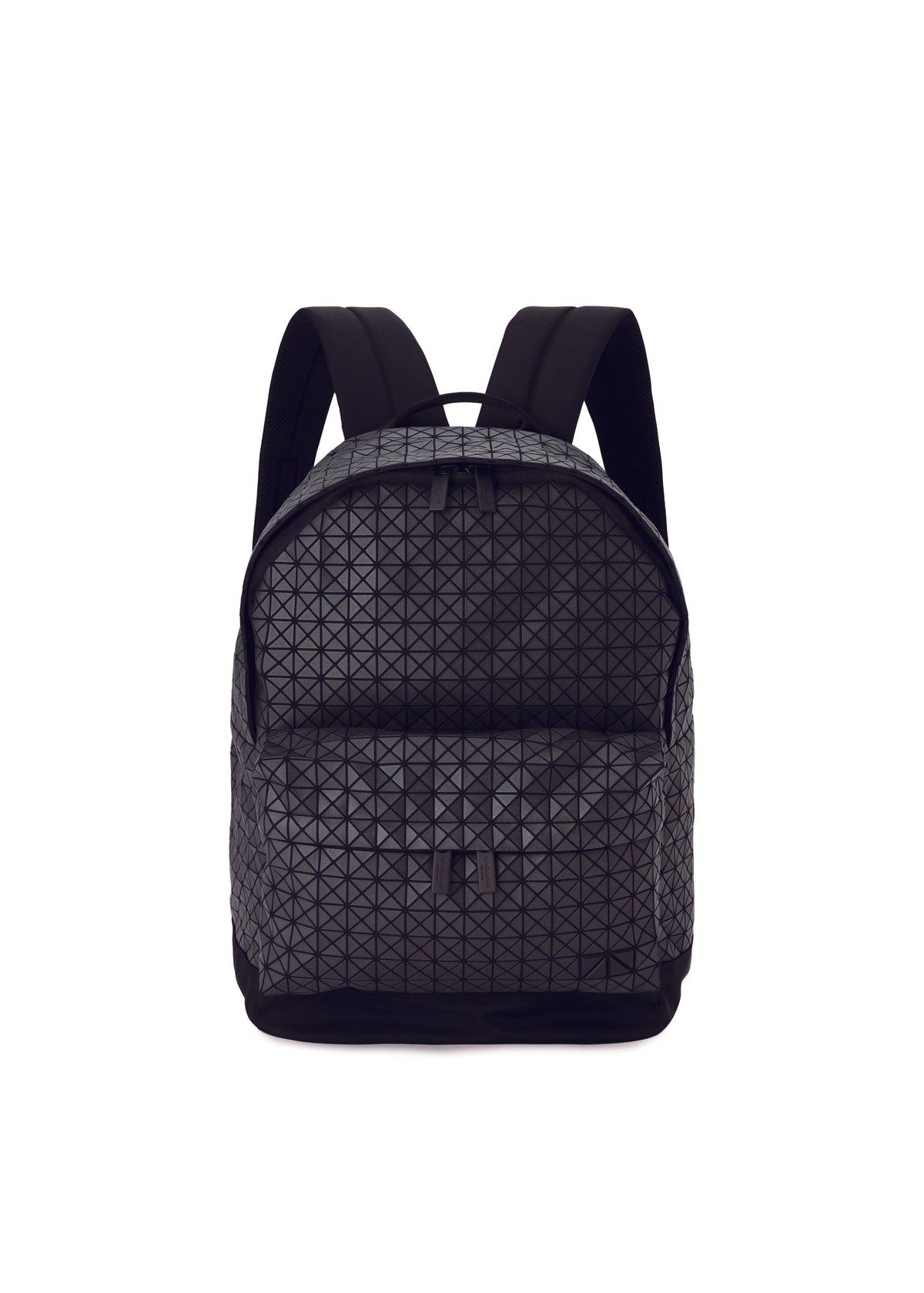 A product shot of the BAO BAO ISSEY MIYAKE DAYPACK backpack in matte black.