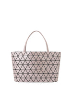 A product shot of the BAO BAO ISSEY MIYAKE BATEAU tote in pearl beige (48).