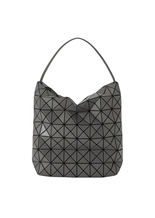 A product shot of the BAO BAO ISSEY MIYAKE VALLEY handbag in charcoal (18).