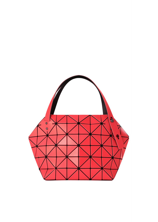 A product shot of the BAO BAO ISSEY MIYAKE BOSTON hand bag in red (24).