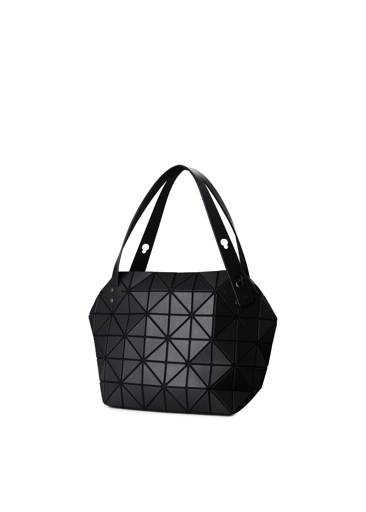 A detail shot of the BAO BAO ISSEY MIYAKE BOSTON hand bag.