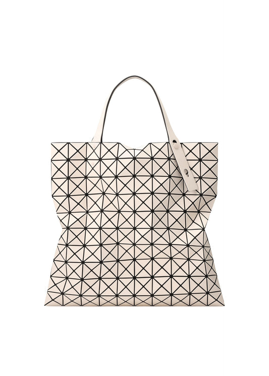 A product shot of the BAO BAO ISSEY MIYAKE PRISM FROST tote in white beige (46).