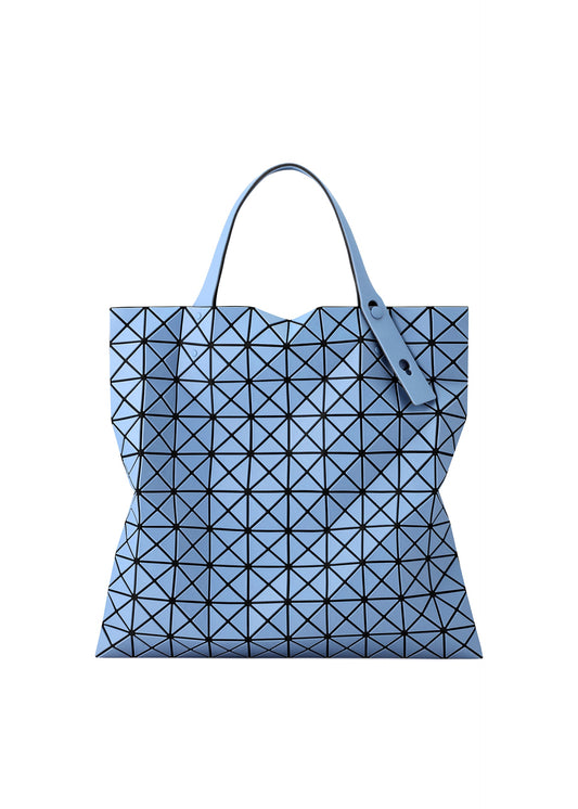 A product shot of the BAO BAO ISSEY MIYAKE PRISM FROST tote in smoky blue (73).