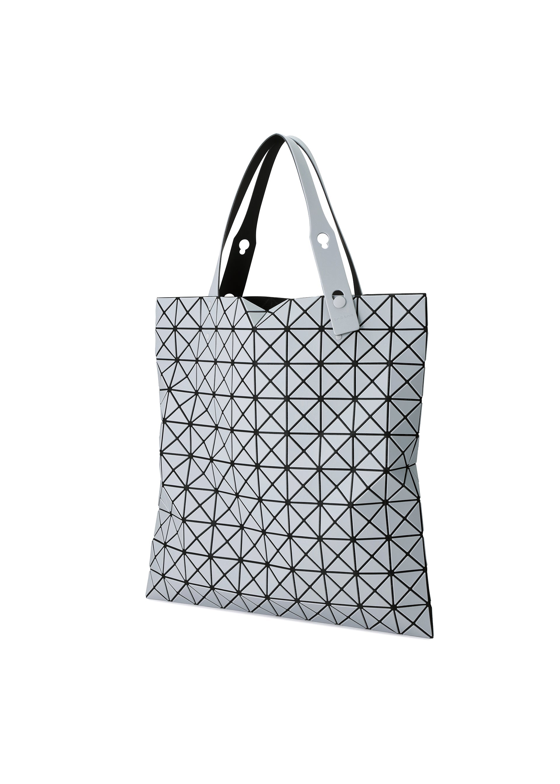 A detail shot of the BAO BAO ISSEY MIYAKE PRISM FROST tote.