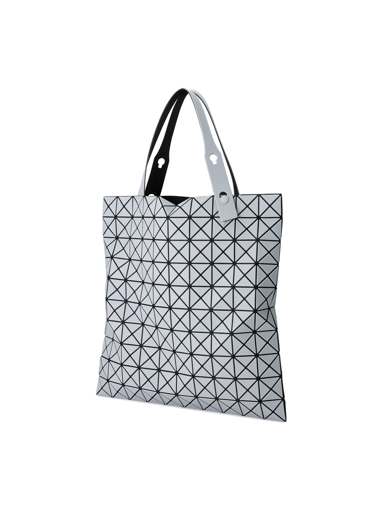 A detail shot of the BAO BAO ISSEY MIYAKE PRISM FROST tote.