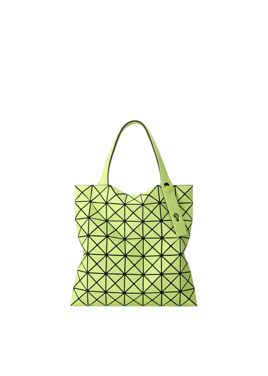 A product shot of the BAO BAO ISSEY MIYAKE PRISM FROST tote in muscat green (63).