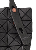 A detail shot of the BAO BAO ISSEY MIYAKE PRISM DENIM tote.