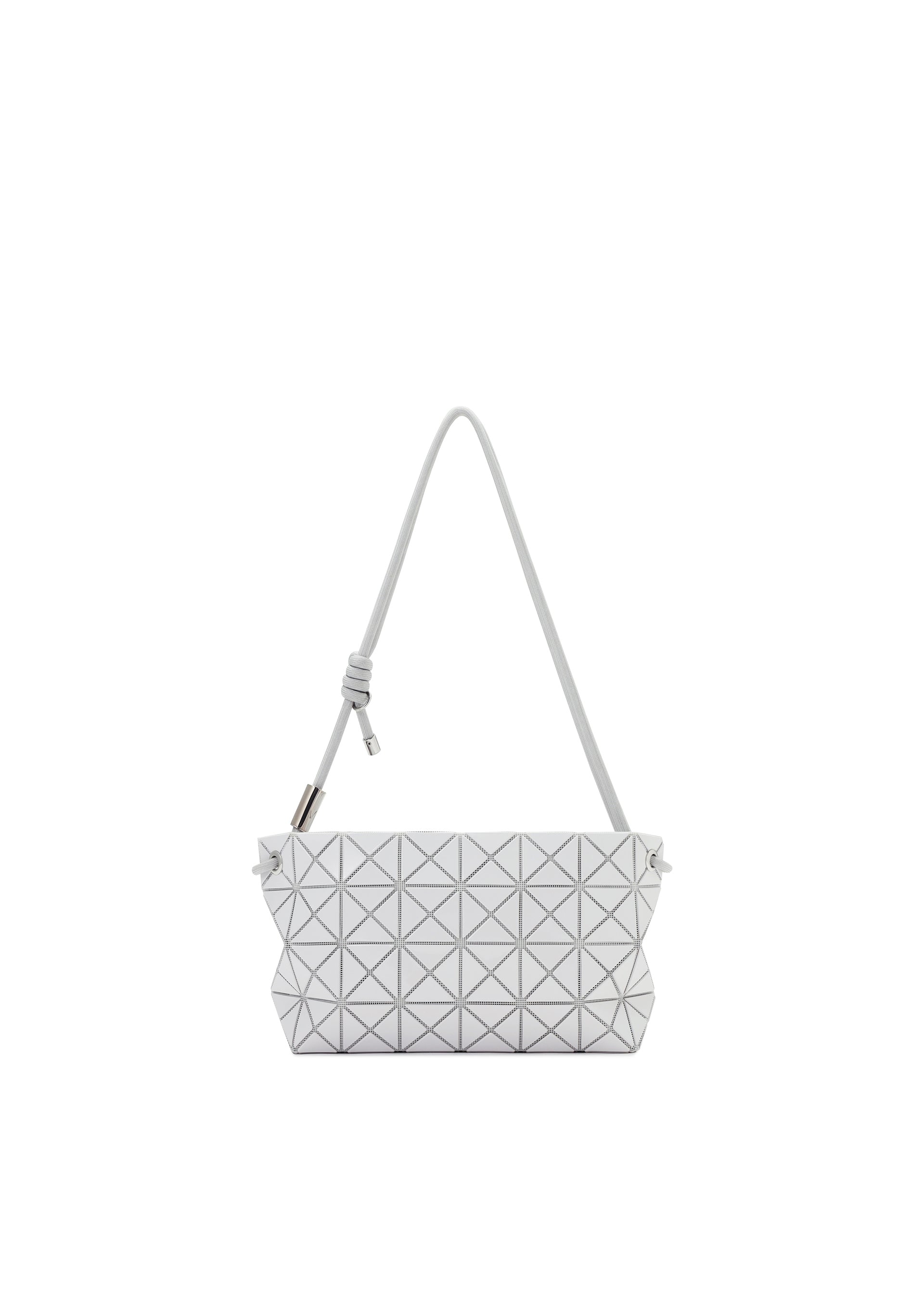 A product shot of the BAO BAO ISSEY MIYAKE LOOP ONE TONE shoulder bag in light grey (11).