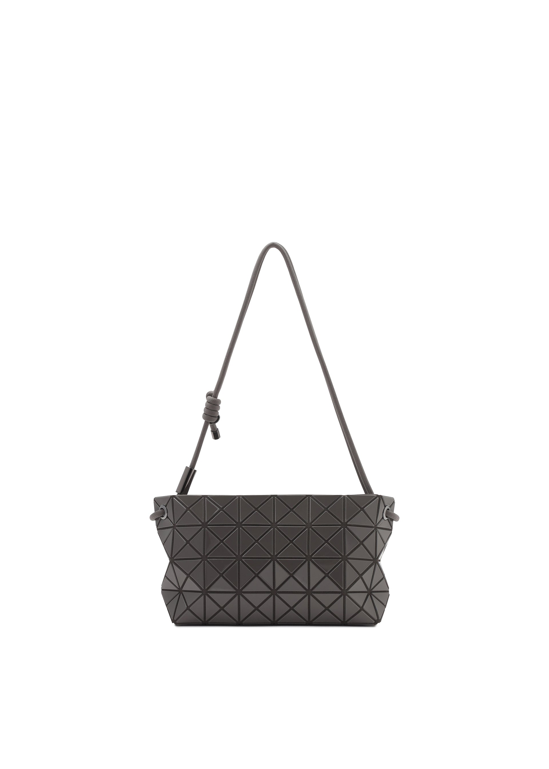 A product shot of the BAO BAO ISSEY MIYAKE LOOP ONE TONE shoulder bag in charcoal (18).
