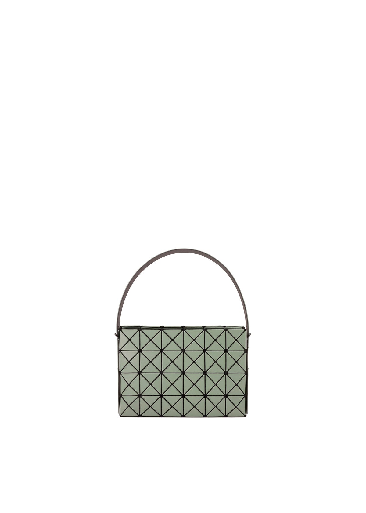 A product shot of the BAO BAO ISSEY MIYAKE OBLONG shoulder bag in khaki.
