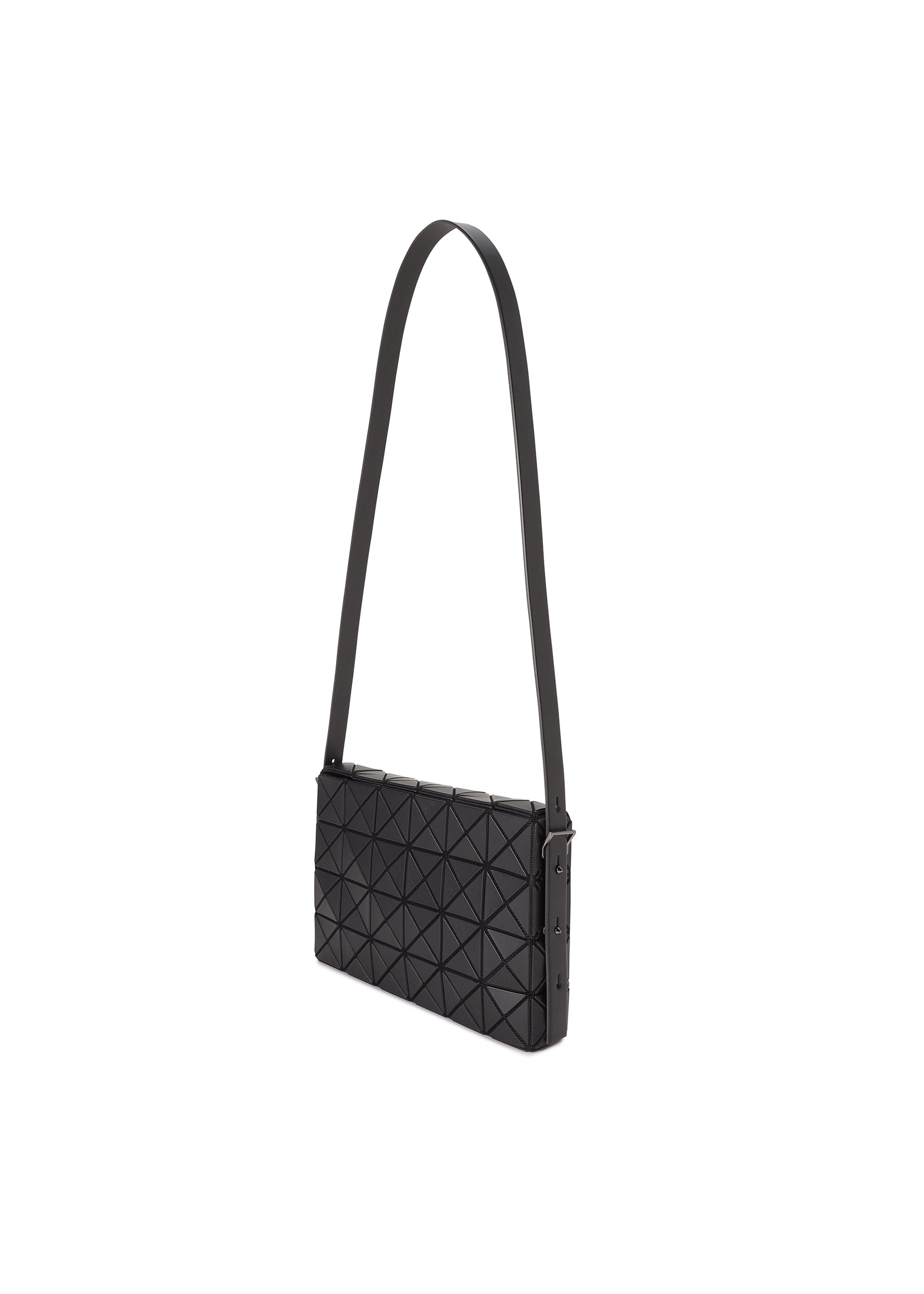 A detail shot of the BAO BAO ISSEY MIYAKE OBLONG shoulder bag.
