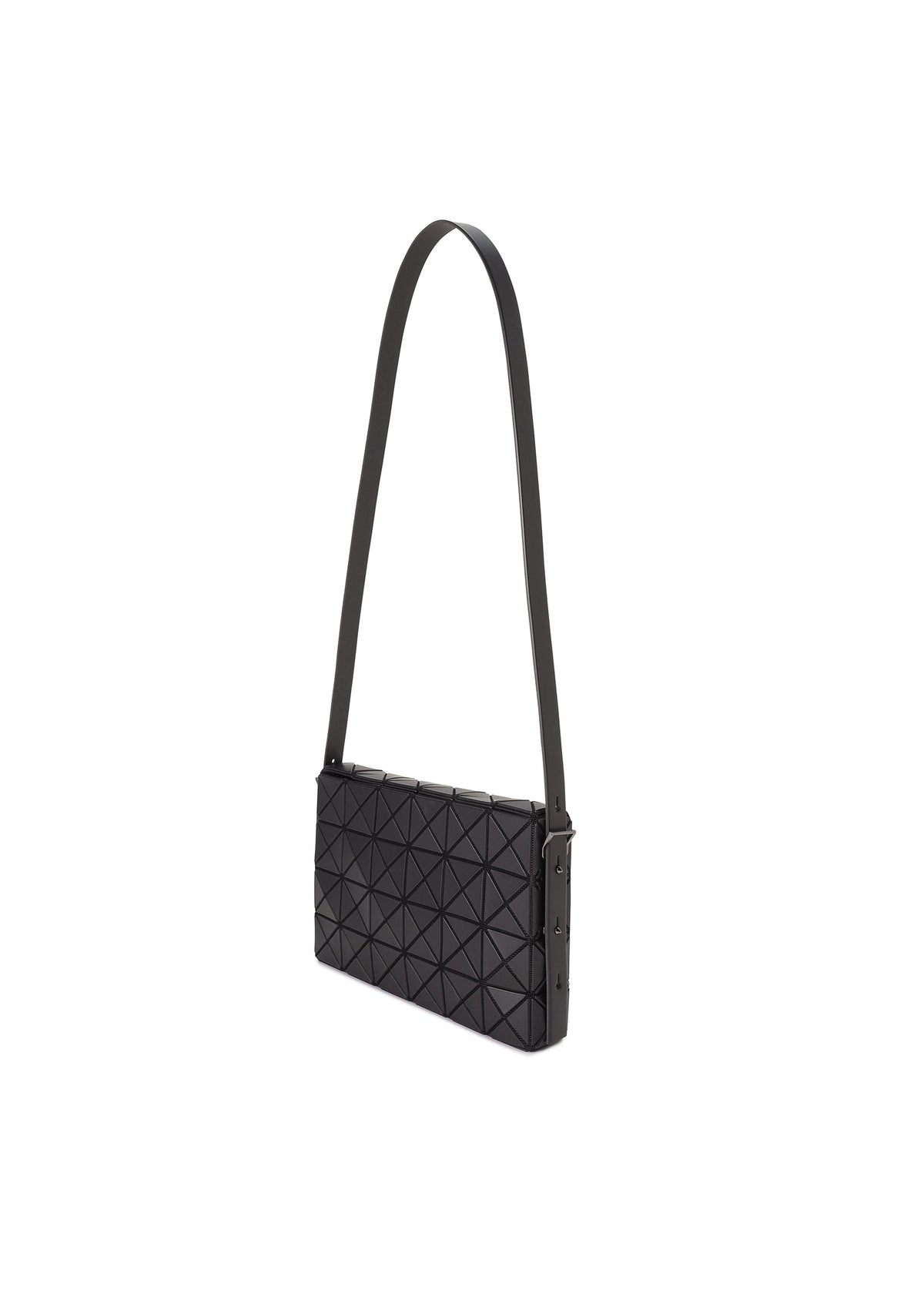 A detail shot of the BAO BAO ISSEY MIYAKE OBLONG shoulder bag.