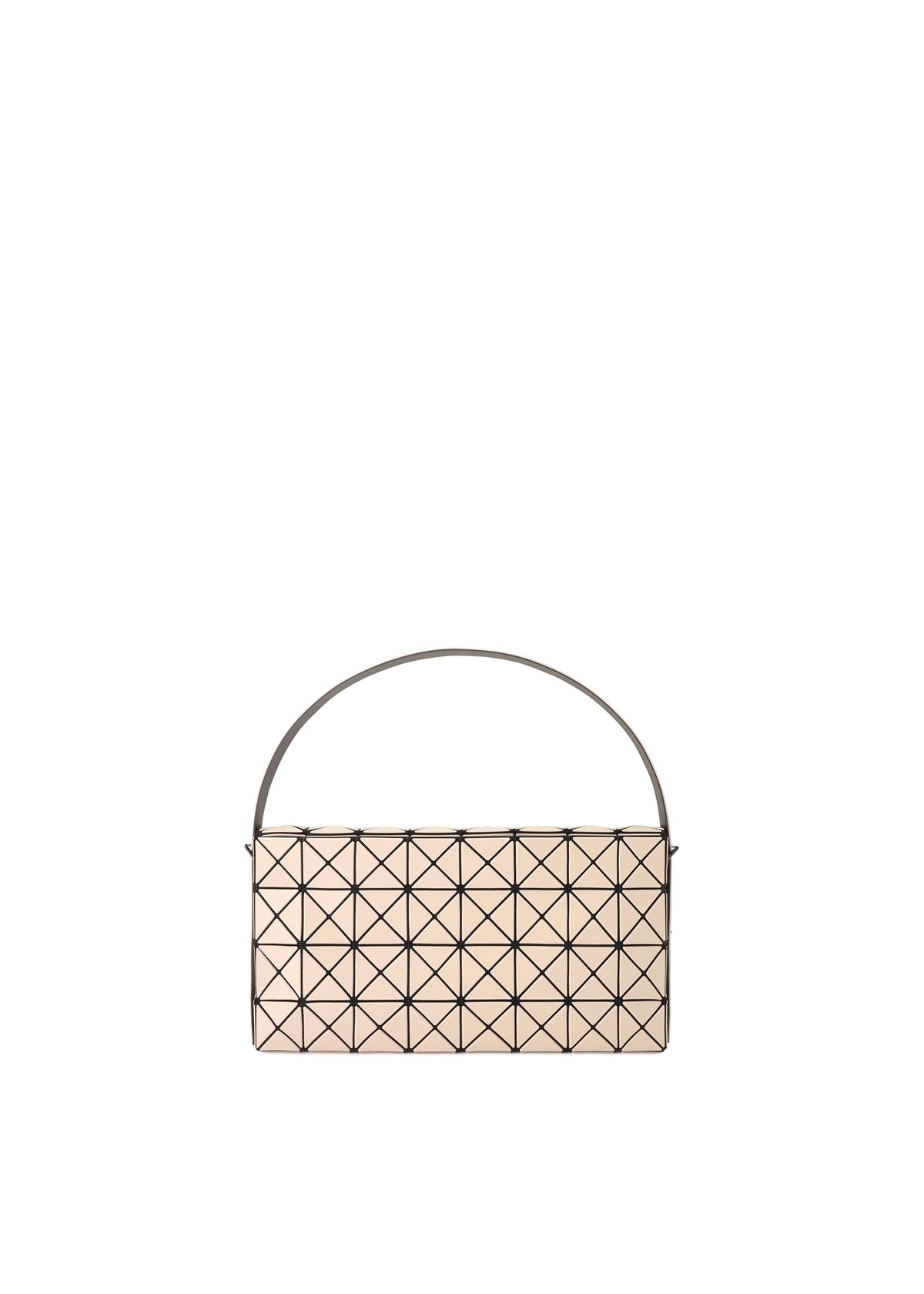 A product shot of the BAO BAO ISSEY MIYAKE OBLONG shoulder bag in beige.