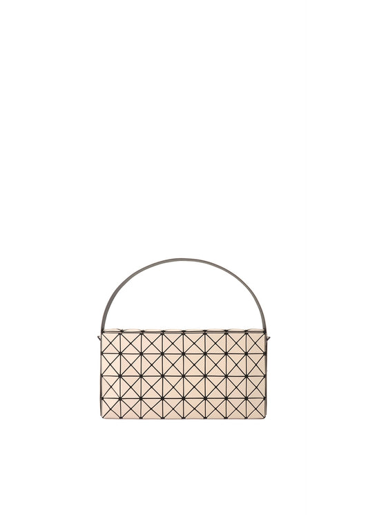 A product shot of the BAO BAO ISSEY MIYAKE OBLONG shoulder bag in beige.