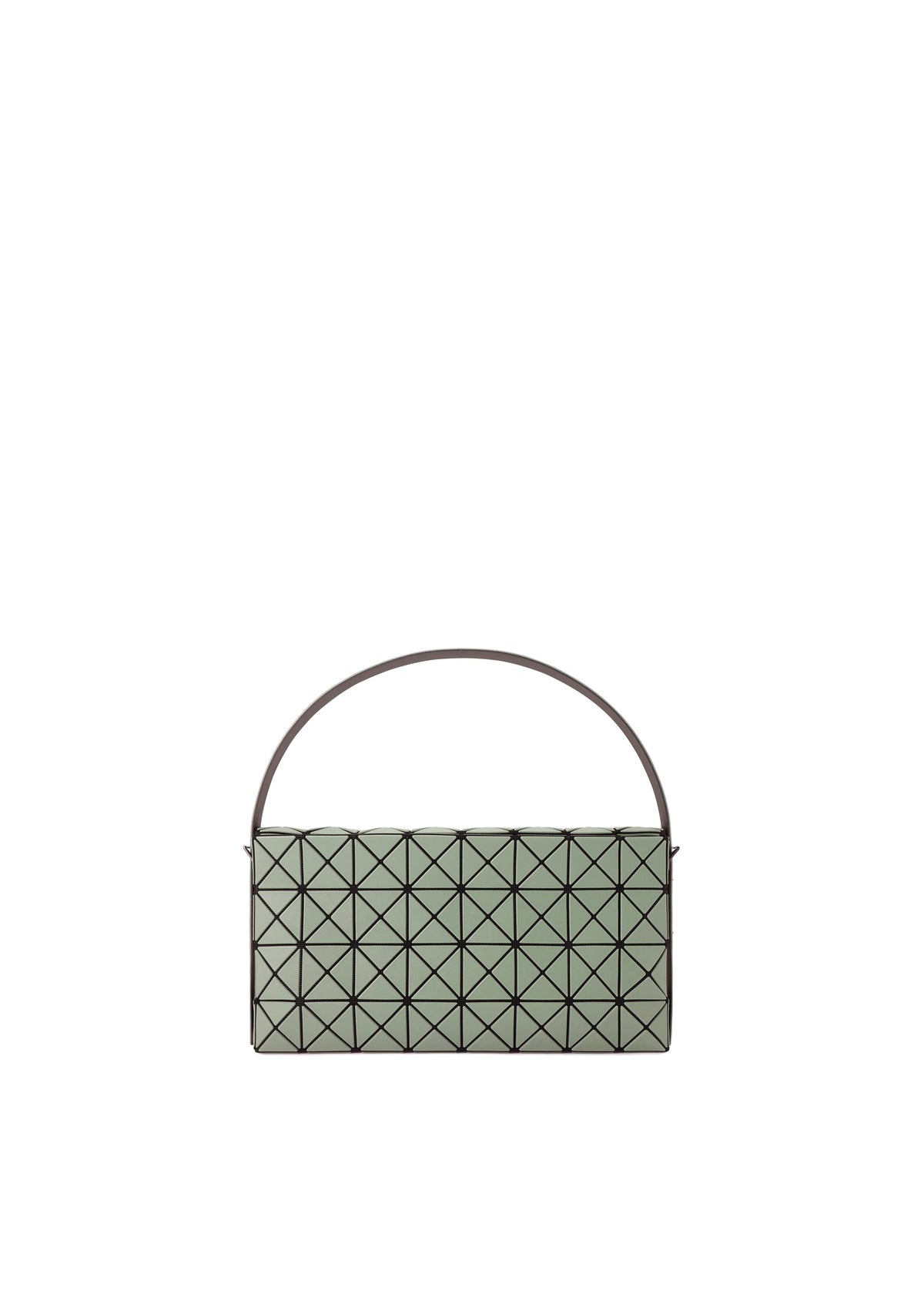 A product shot of the BAO BAO ISSEY MIYAKE OBLONG shoulder bag in khaki.