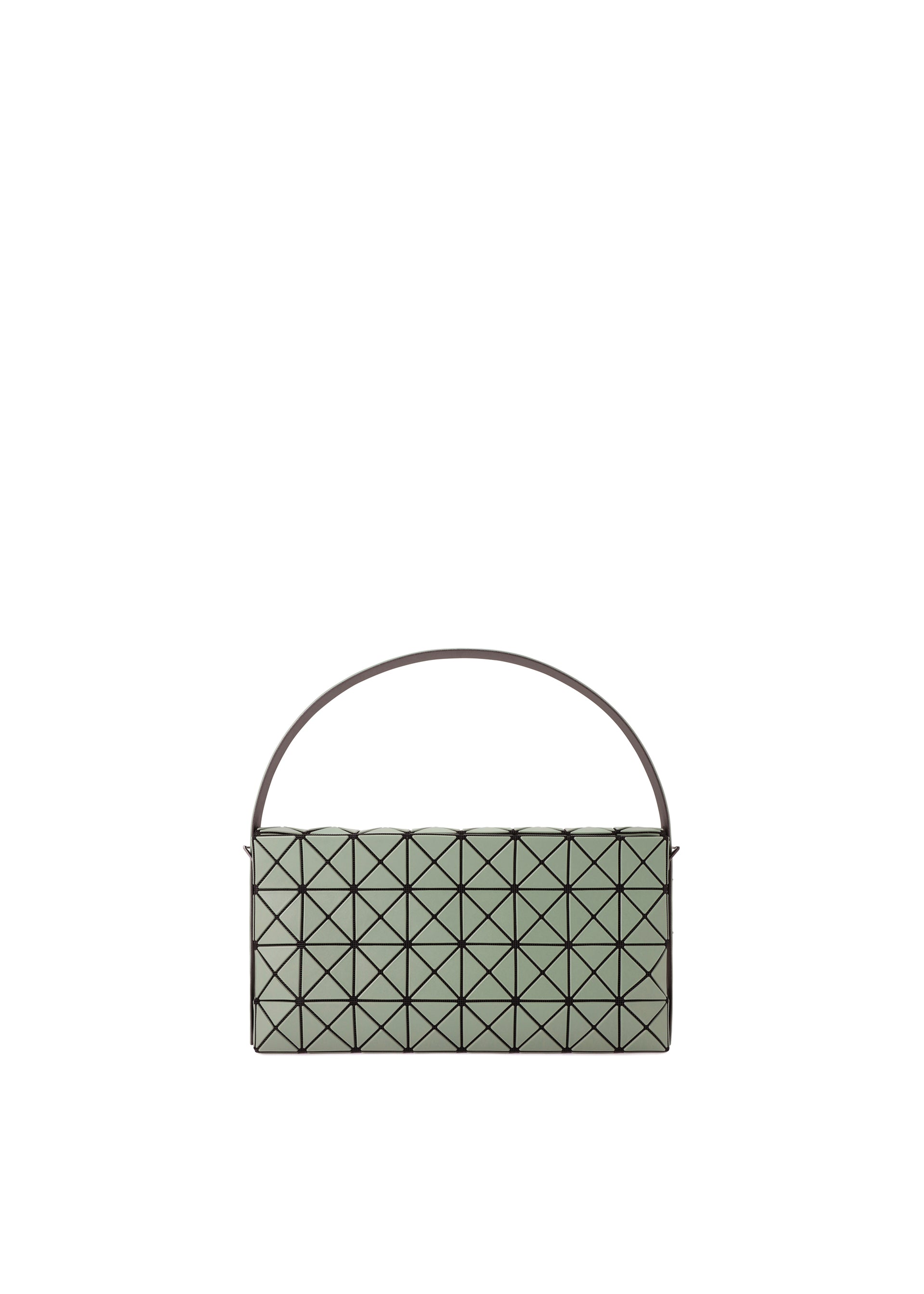 A product shot of the BAO BAO ISSEY MIYAKE OBLONG shoulder bag in khaki.