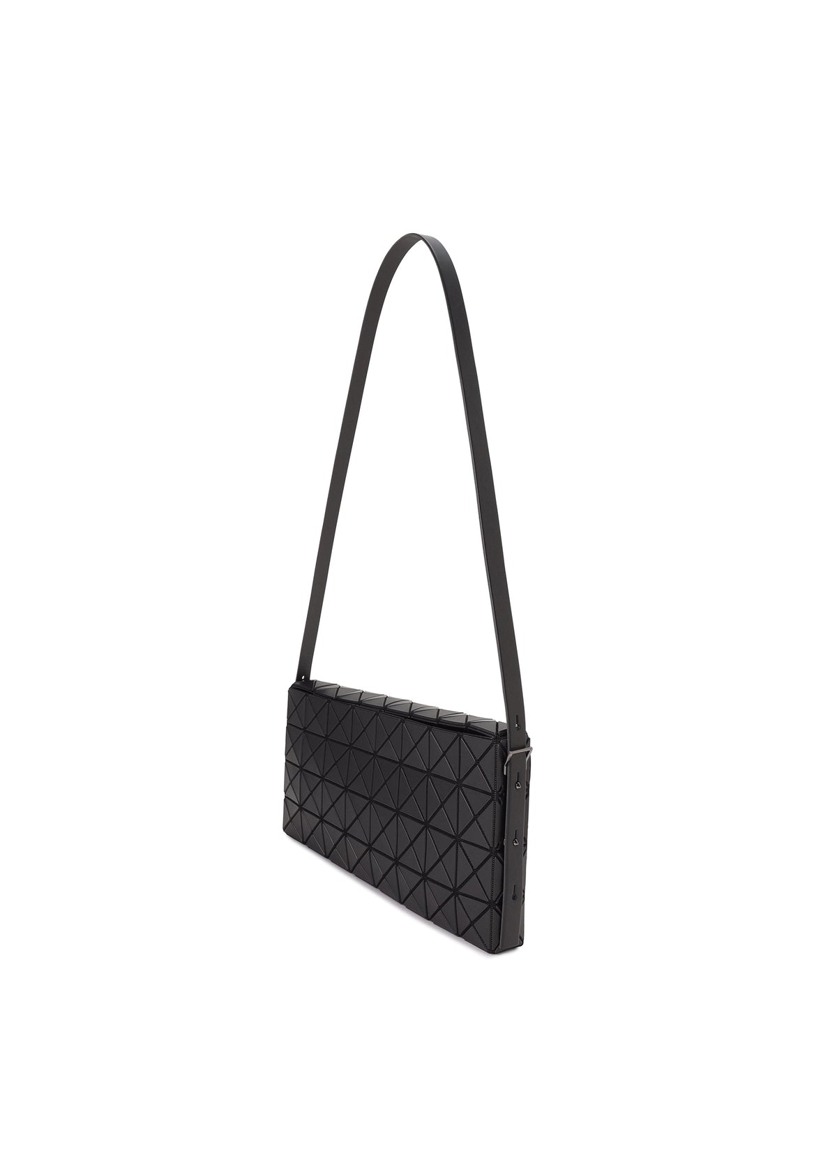 A detail shot of the BAO BAO ISSEY MIYAKE OBLONG shoulder bag.
