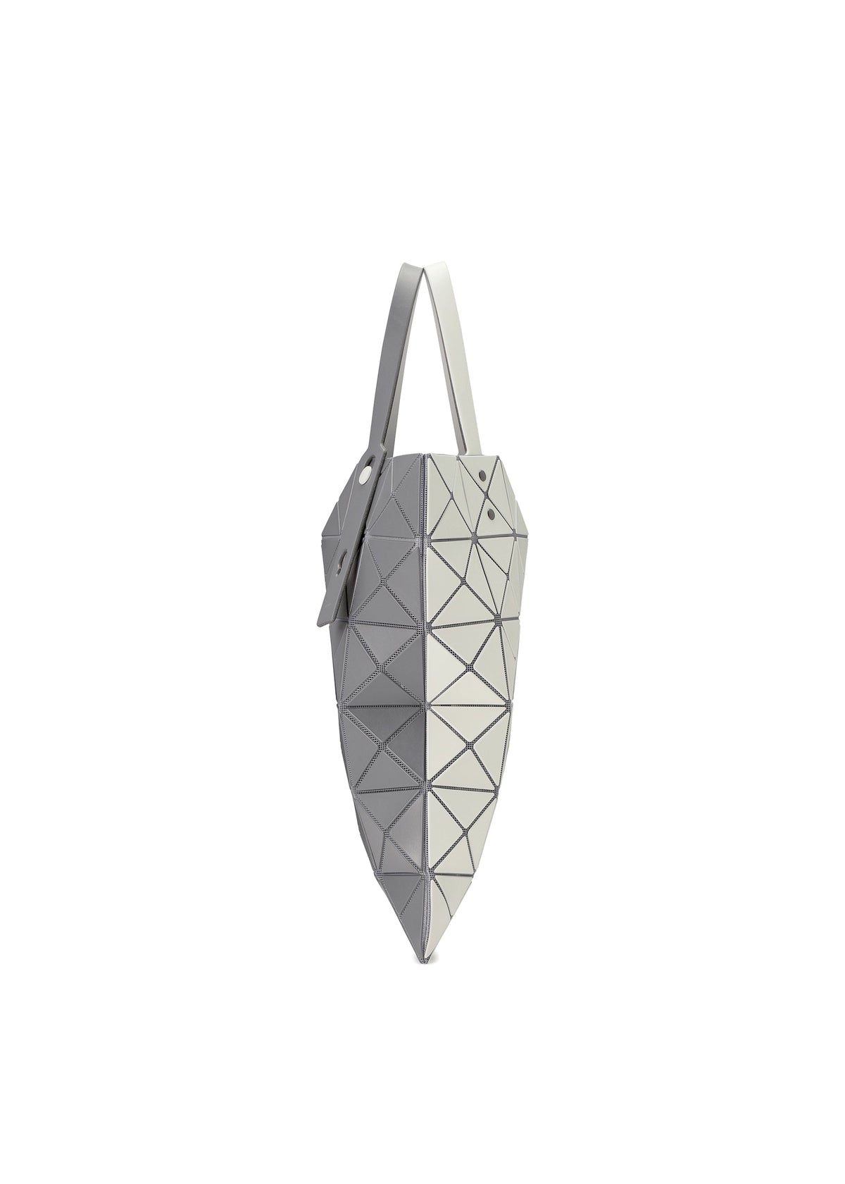 A detail shot of the BAO BAO ISSEY MIYAKE LUCENT W COLOR tote.