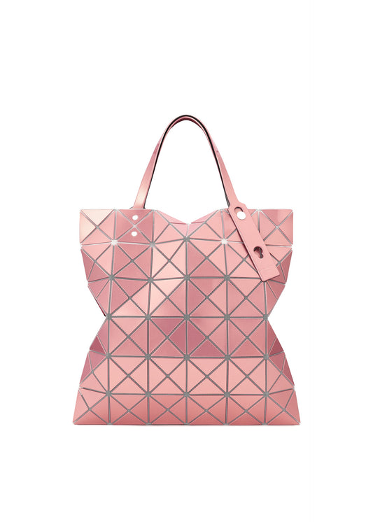 A product shot of the BAO BAO ISSEY MIYAKE LUCENT METALLIC tote in pink salt (27).