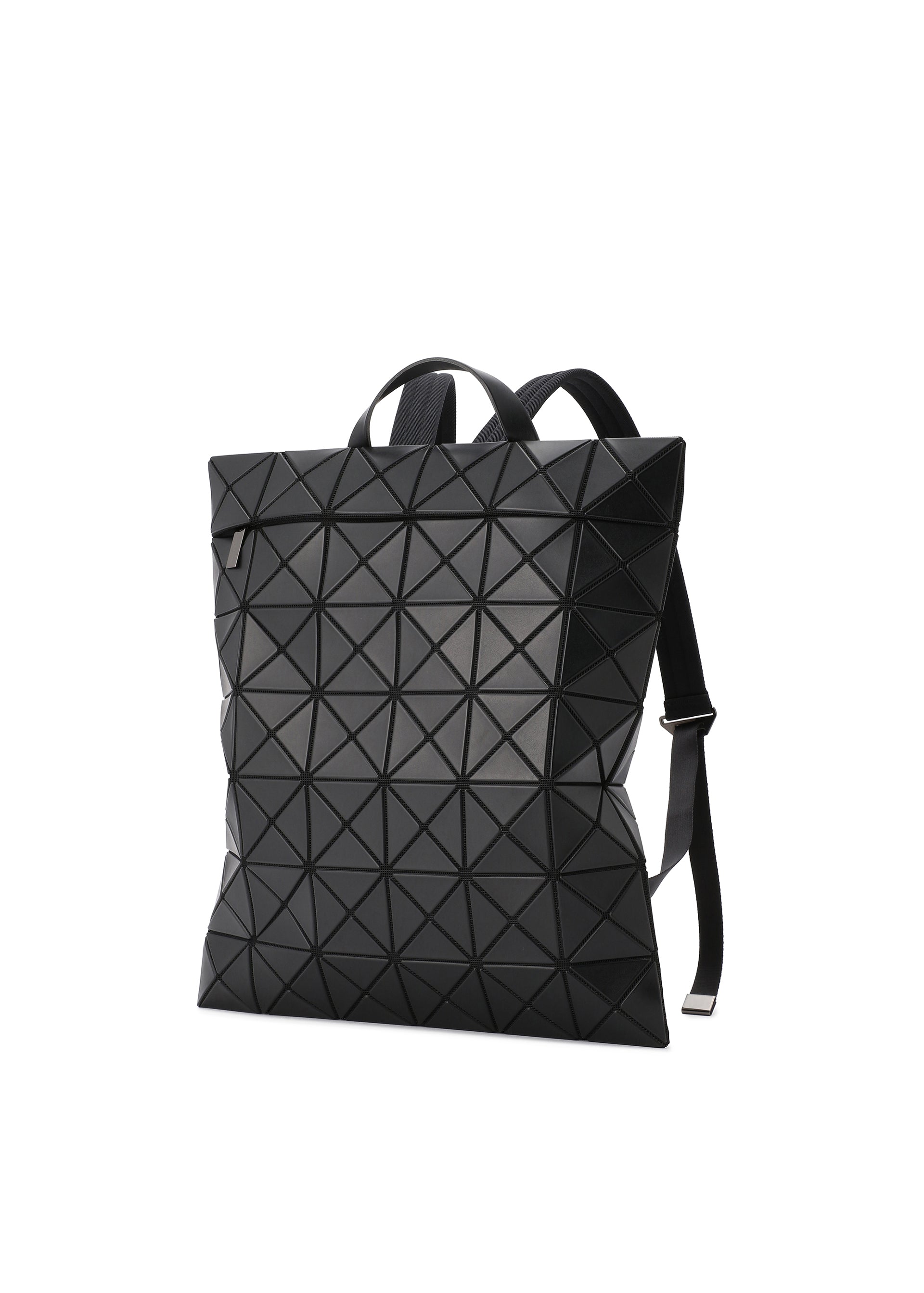 A product shot of the BAO BAO ISSEY MIYAKE FLAT PACK backpack in matte black (16).
