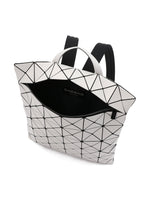A detail shot of the BAO BAO ISSEY MIYAKE FLAT PACK backpack.