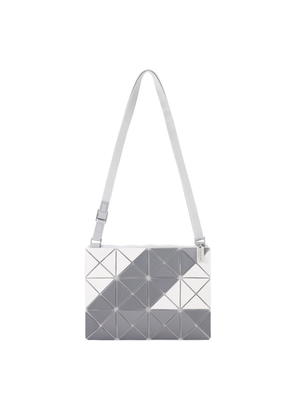A detail shot of the BAO BAO ISSEY MIYAKE SIGN shoulder bag.