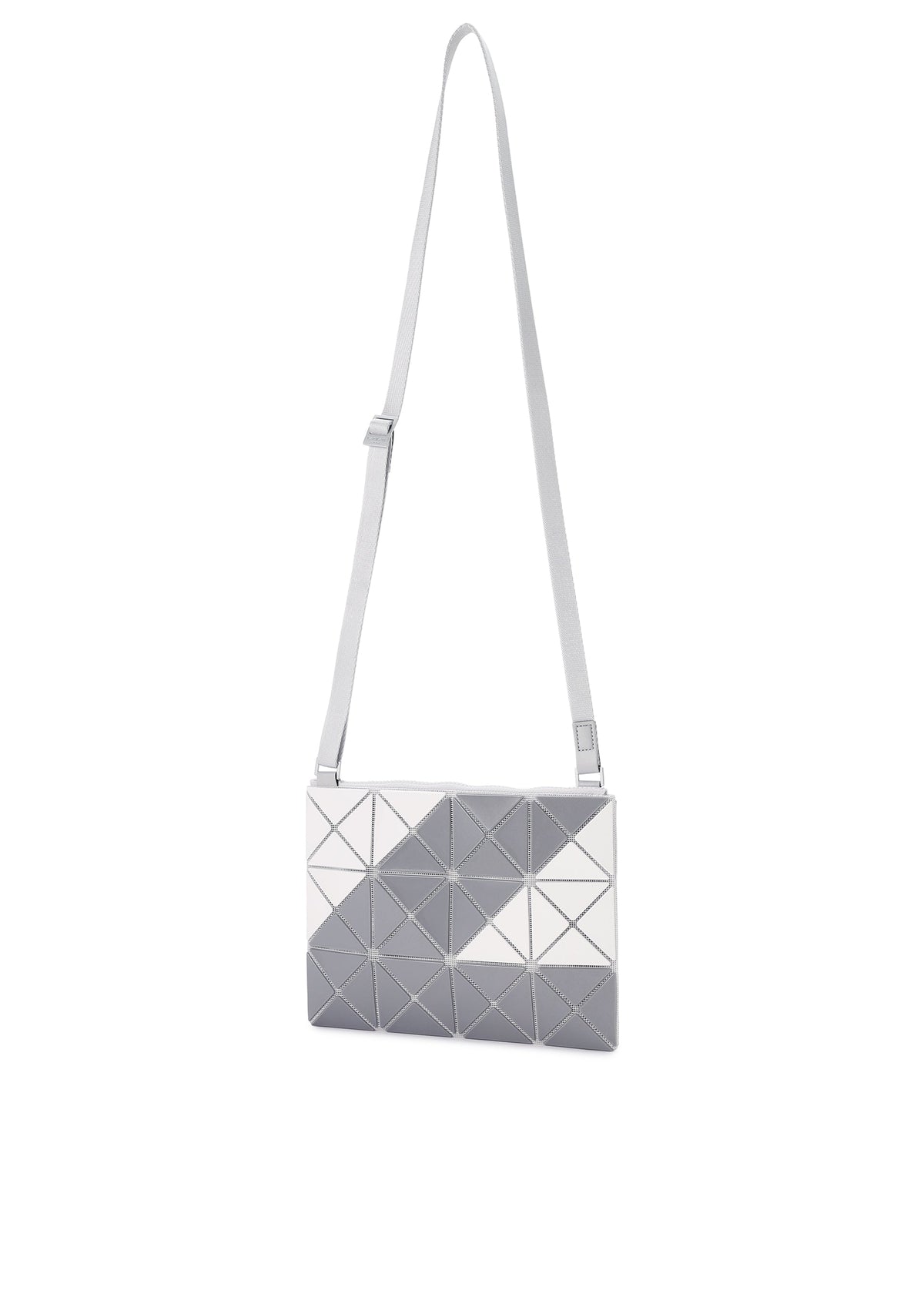A detail shot of the BAO BAO ISSEY MIYAKE SIGN shoulder bag.