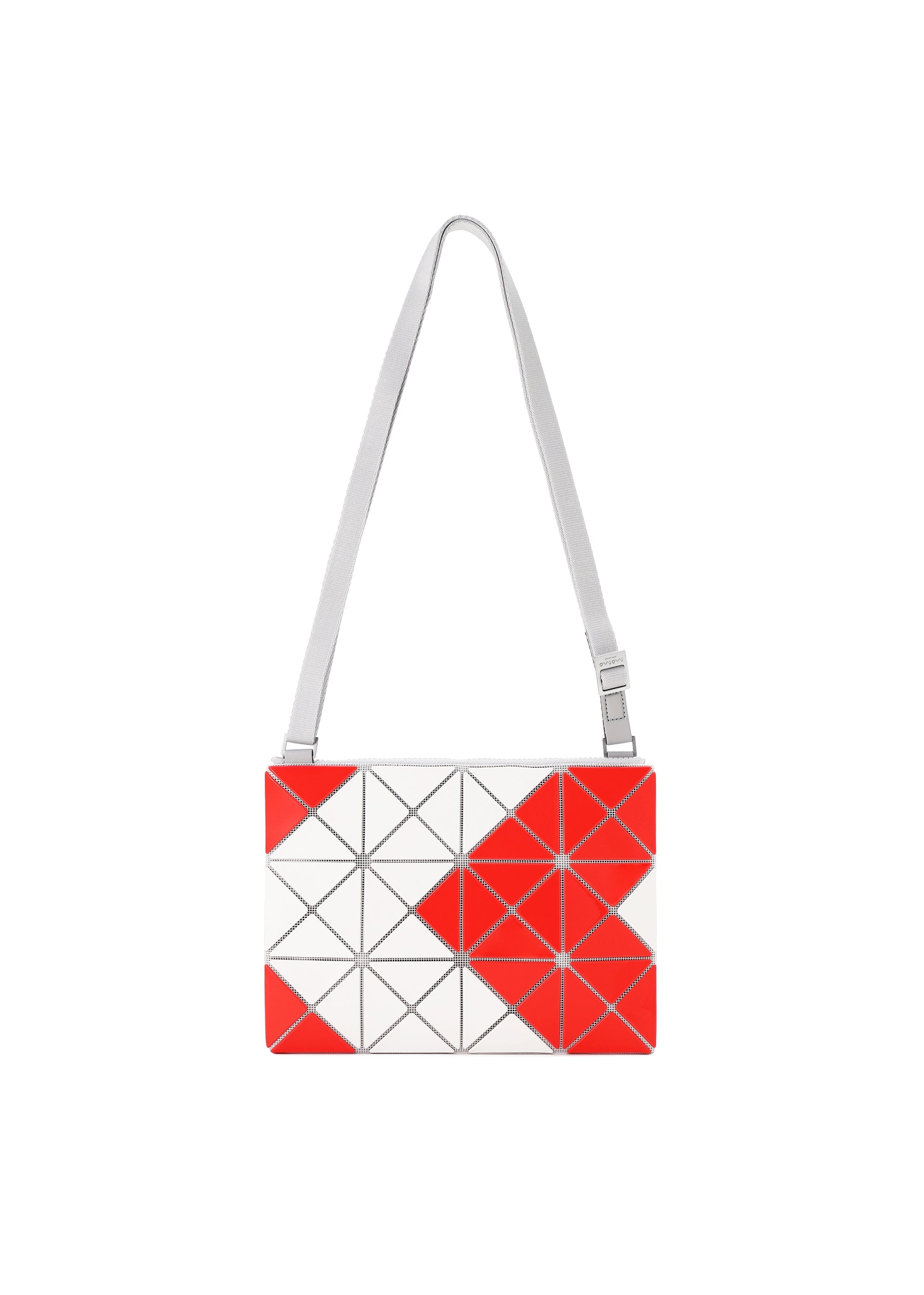 A product shot of the BAO BAO ISSEY MIYAKE SIGN shoulder bag in red (24).