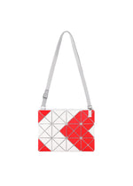 A detail shot of the BAO BAO ISSEY MIYAKE SIGN shoulder bag.